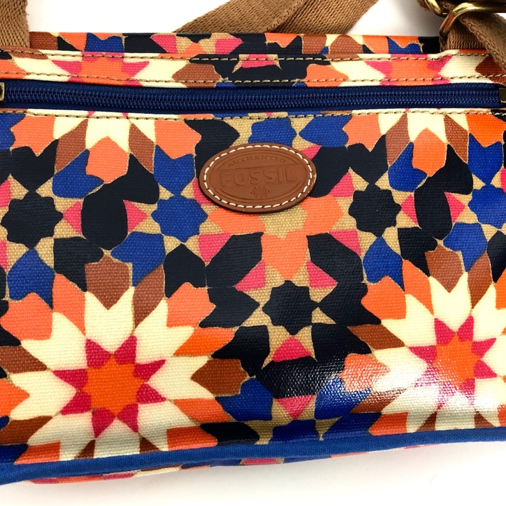 Fossil Geometric Pattern Multi Color Crossbody - image 3